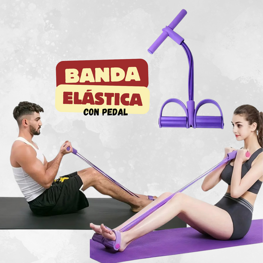 Banda Elástica con Pedal -  Fortalece tu Cuerpo